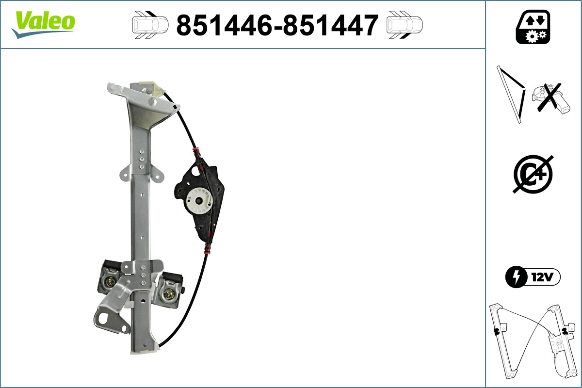 Alzacristallo VALEO 851447